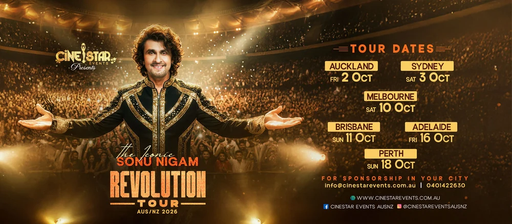 Revolution Tour 2026 - Sonu Nigam Live - Official Tour Poster