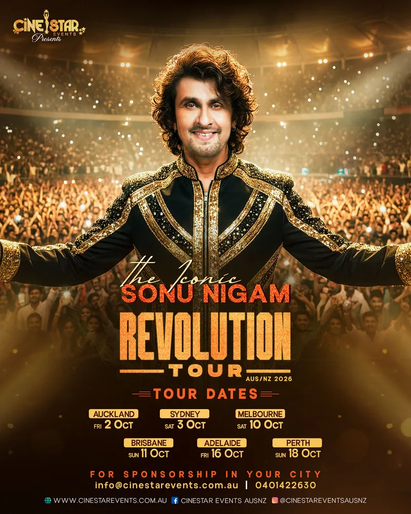 The Revolution Tour | The Iconic Sonu Nigam Live official tour poster