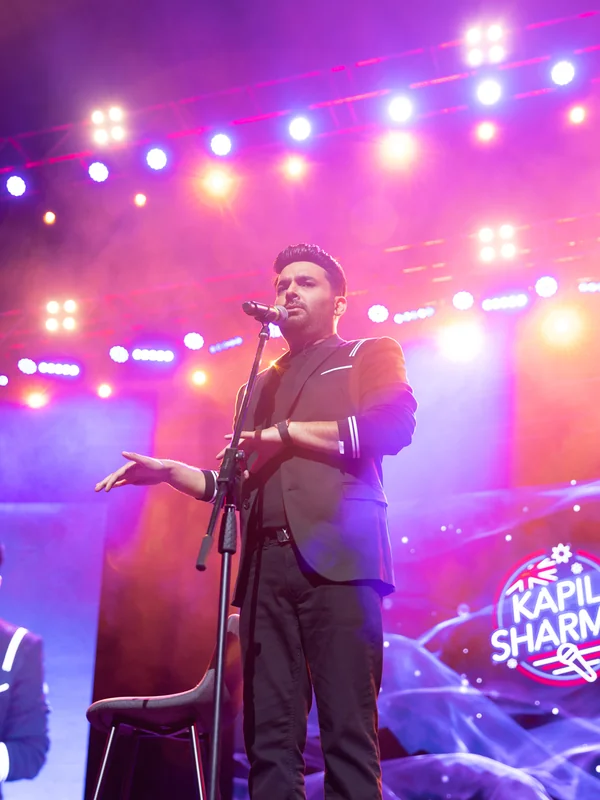 Kapil Sharma performing live on stage