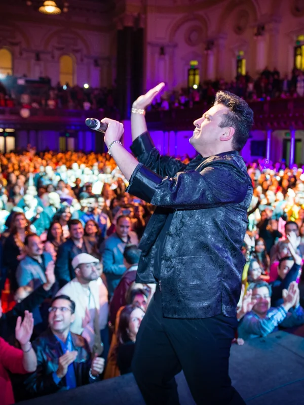 Adnan Sami performing live on stage